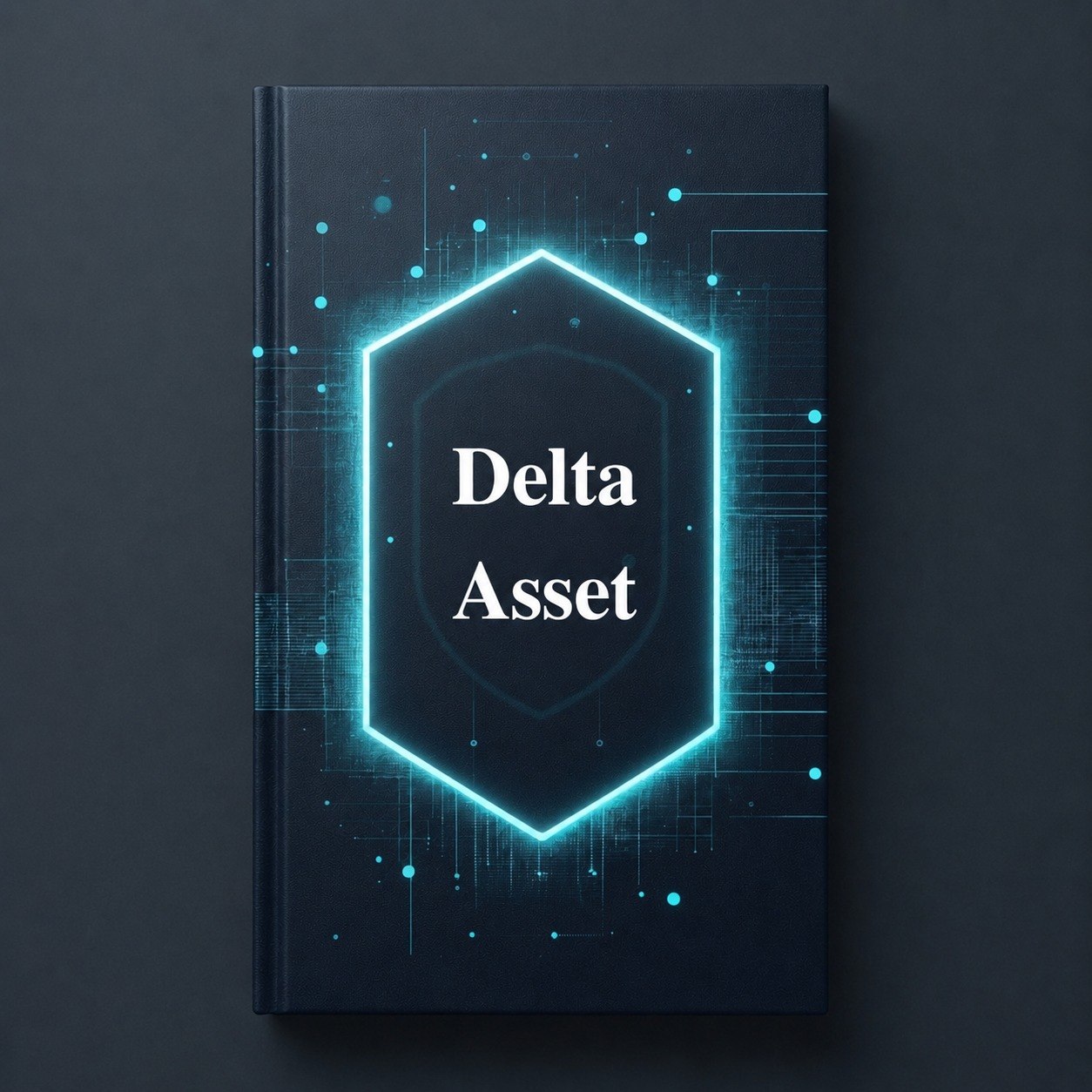 Book cover with 'Delta Asset' design on a dark background