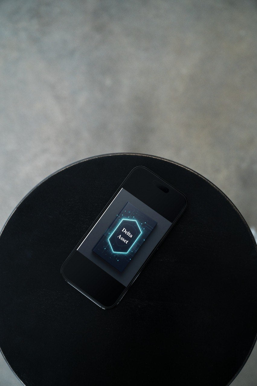 Smartwatch with a glowing display on a black surface