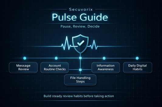 Secuvorix Pulse Guide diagram on a dark background
